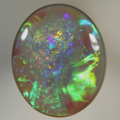 SOLID SEMI BLACK OPAL Rare Neon bright rolling flashes SEE VIDEO